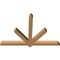 Ekena Millwork Kennewick Timber Gable Bracket, Western Red Cedar, 60"W x 40"H x 3 1/2"D x 3 1/2"F, 16/12 Pitch GBW060X40X0404KEN00SWR - alternate 3